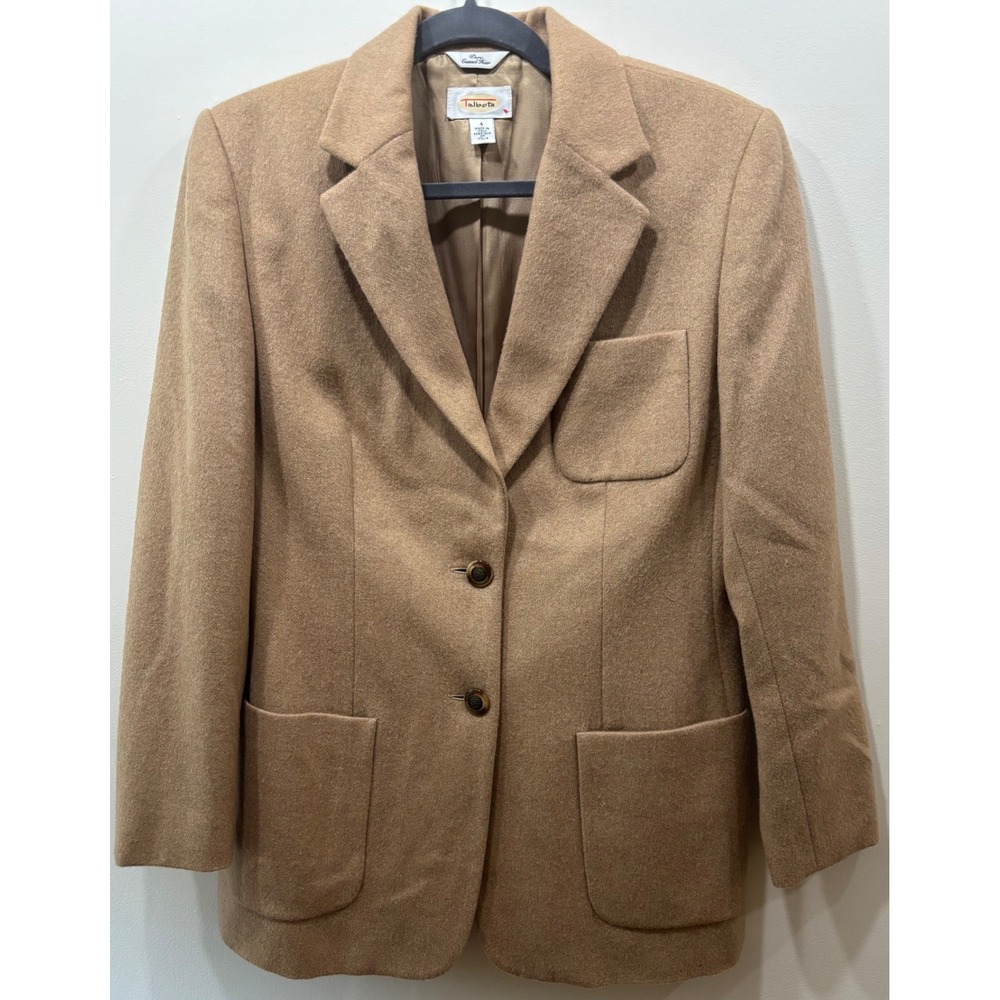 Vintage 100 % Pure Camel Hair Blazer Sz 4 Made in Italy Quiet Luxury, Heritage